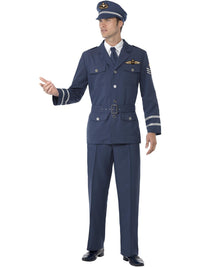 WW2 AIR FORCE CAPTAIN COSTUME, ADULT - Packaging