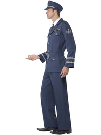 WW2 AIR FORCE CAPTAIN COSTUME, ADULT - Back
