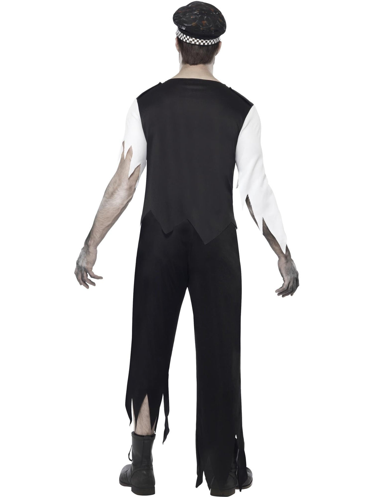 ZOMBIE POLICEMAN COSTUME, ADULT - L - Side