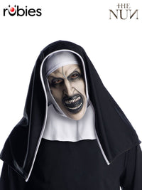 THE NUN 3/4 MASK WITH HEADPIECE - ADULT - Front