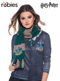 SLYTHERIN DELUXE SCARF, OSFA - ONE SIZE - Front