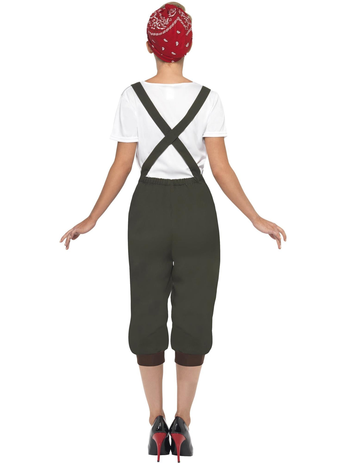 WW2 LAND GIRL COSTUME, ADULT - Side