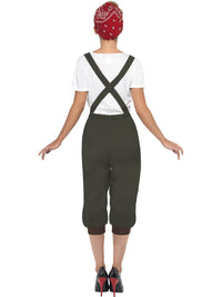 WW2 LAND GIRL COSTUME, ADULT - Side