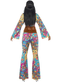 HIPPIE FLOWER POWER COSTUME, ADULT - M - Side