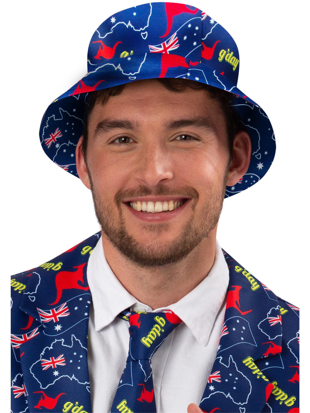 AUSTRALIA FLAG REVERSIBLE BUCKET HAT, ADULT - Back