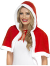 MISS CLAUS MINI CAPE, ADULT - Front