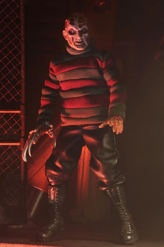 NIGHTMARE ON ELM STREET - FREDDY 8" CLOTHED FIGURE - Packaging