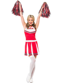 CHEERLEADER RED COSTUME, ADULT - Packaging