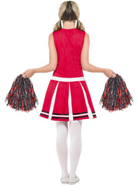 CHEERLEADER RED COSTUME, ADULT - Side