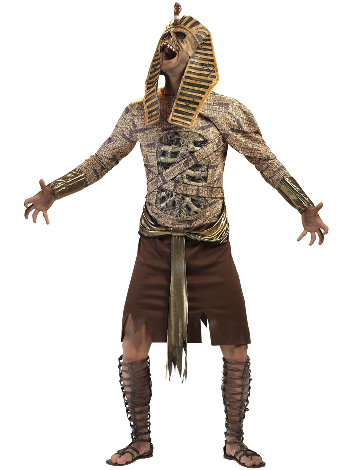 ZOMBIE PHARAOH ADULT MEN'S COSTUME - L