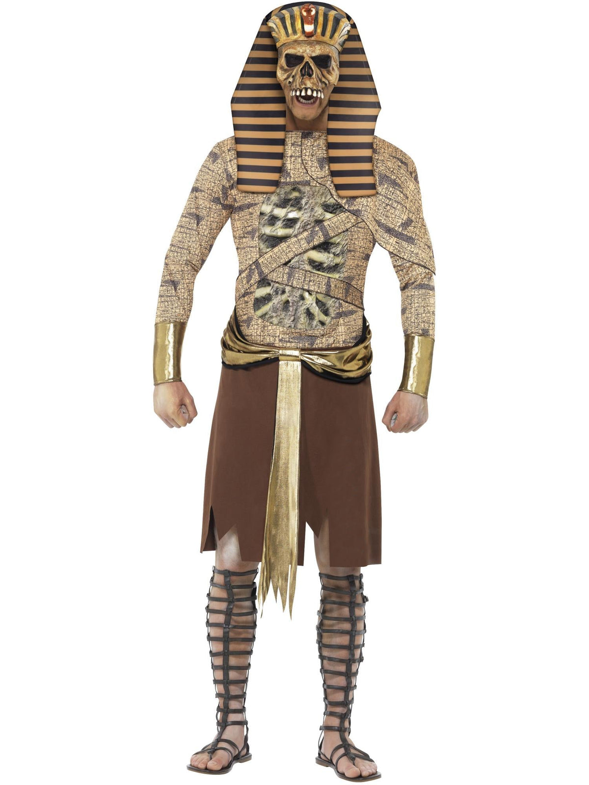 ZOMBIE PHARAOH ADULT MEN'S COSTUME - L - Back