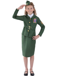 WW2 ARMY GIRL COSTUME, CHILD - Packaging