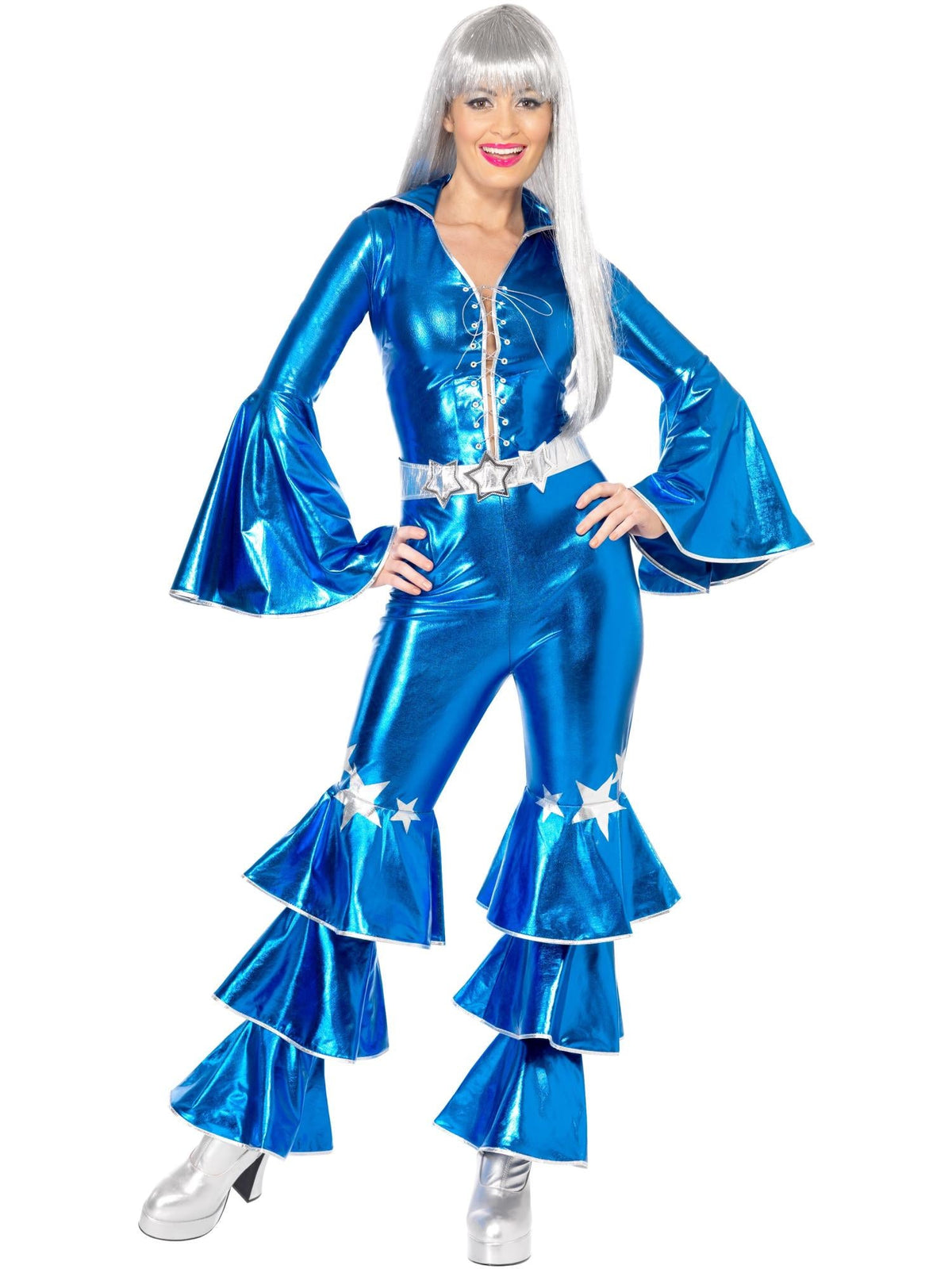 1970S DANCING DREAM COSTUME, BLUE - S - Packaging
