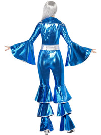 1970S DANCING DREAM COSTUME, BLUE - S - Side