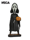 GHOST FACE WITH PUMPKIN HEAD KNOCKER - Front
