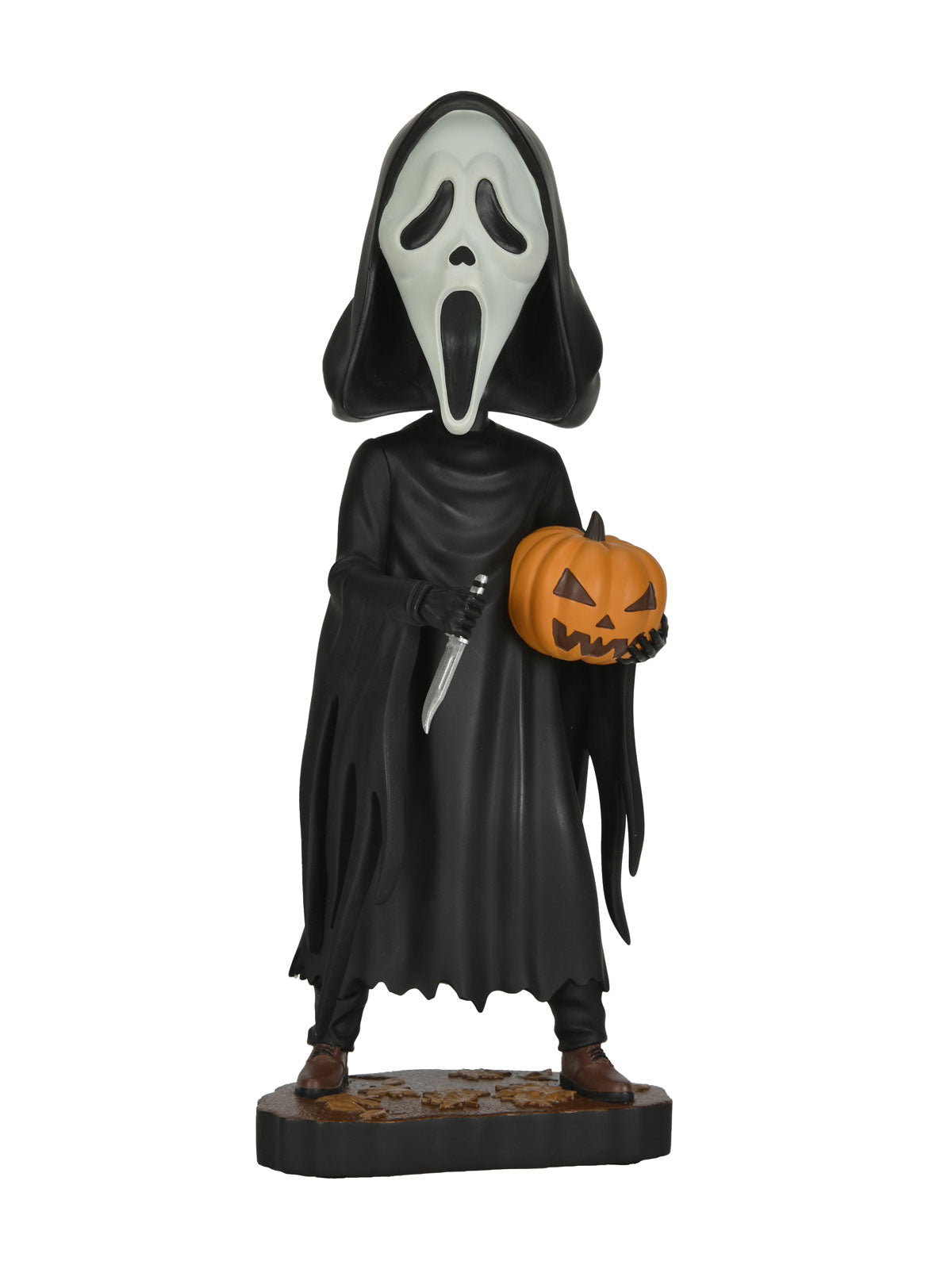GHOST FACE WITH PUMPKIN HEAD KNOCKER - Back