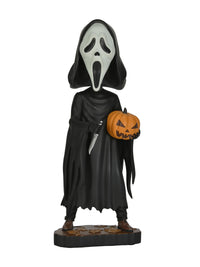 GHOST FACE WITH PUMPKIN HEAD KNOCKER - Back