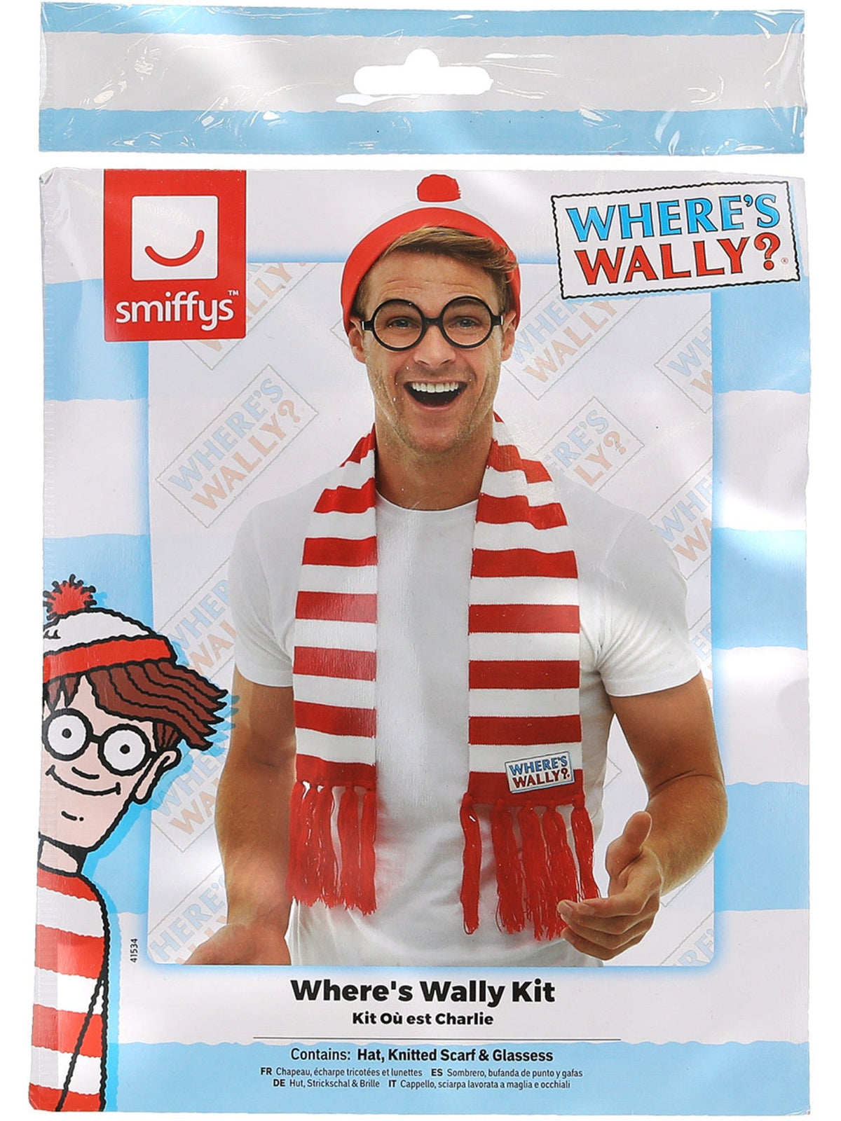 WHERE'S WALLY? ACCESSORY KIT, ADULT - Back