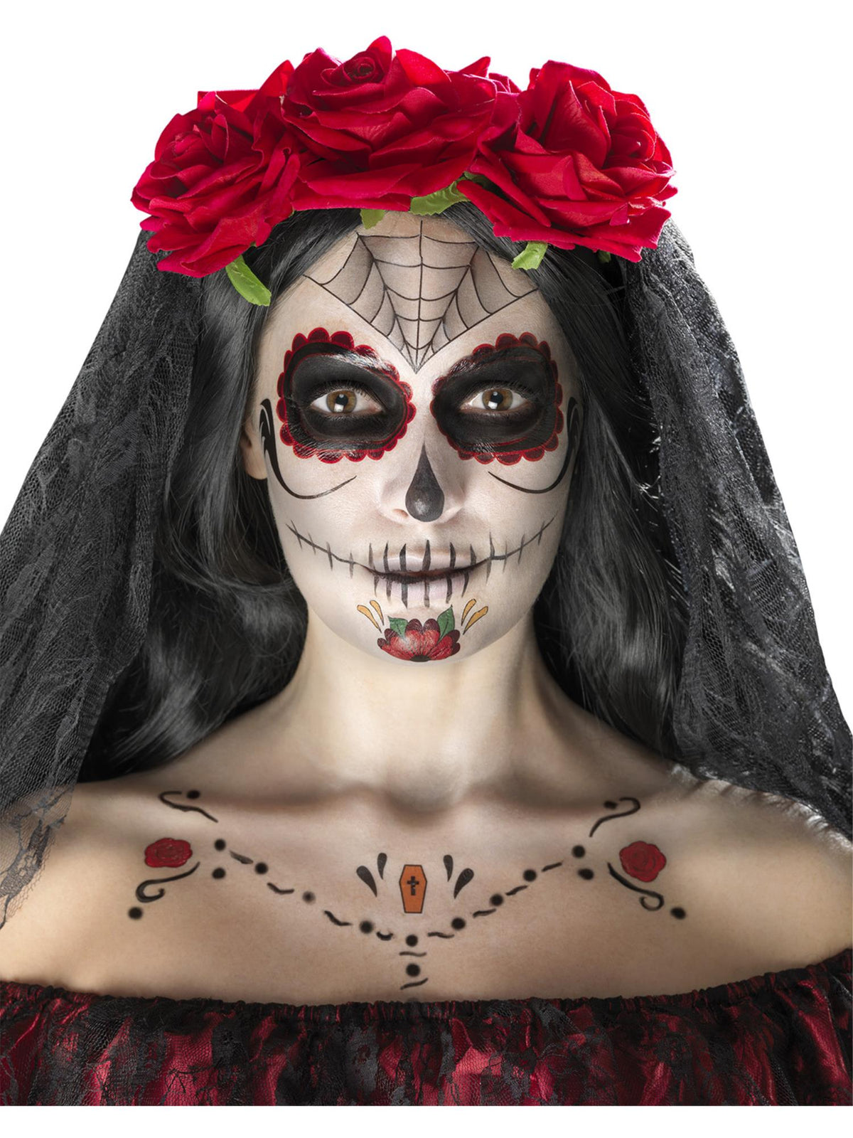 DAY OF THE DEAD FACE TATTOO KIT