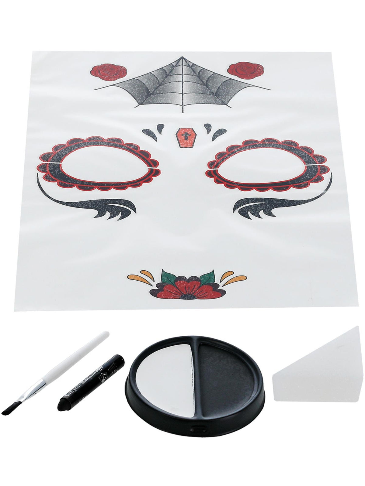 DAY OF THE DEAD FACE TATTOO KIT