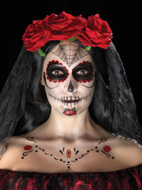 DAY OF THE DEAD FACE TATTOO KIT - Back