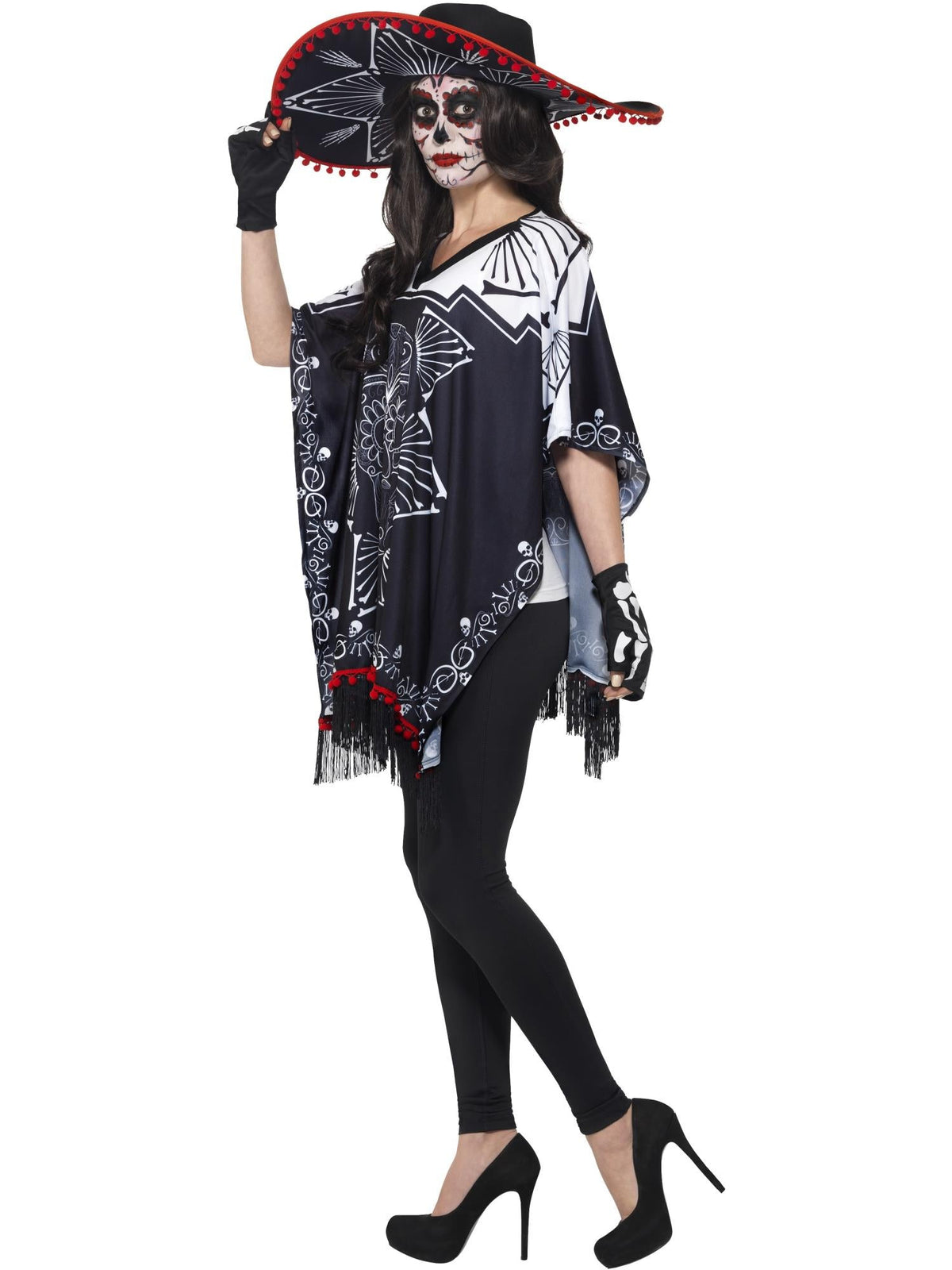 DAY OF THE DEAD BANDIT COSTUME, ADULT - Back