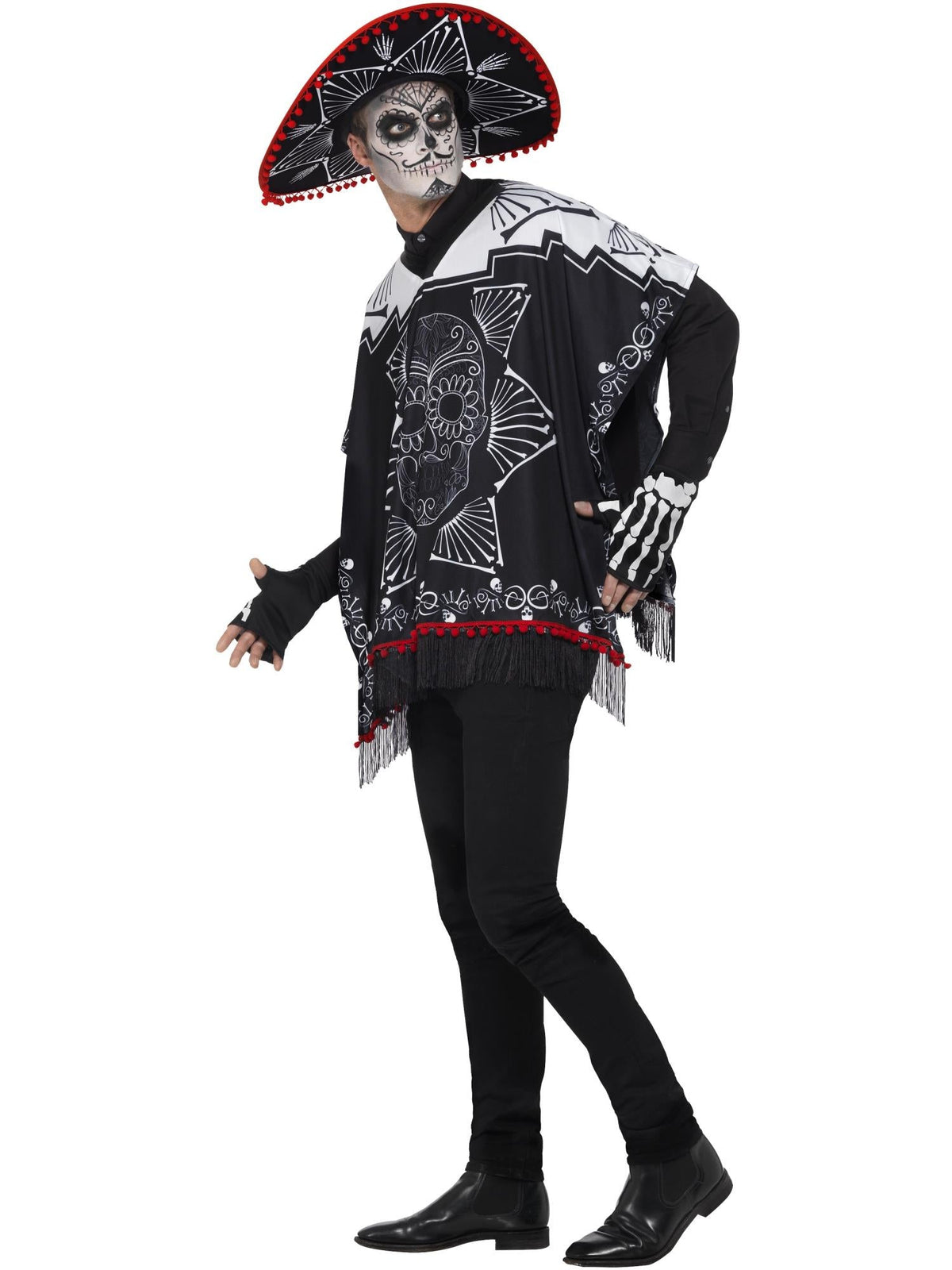 DAY OF THE DEAD BANDIT COSTUME, ADULT - Side