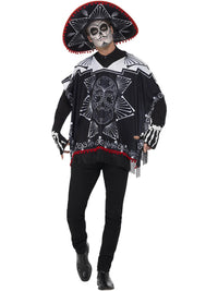 DAY OF THE DEAD BANDIT COSTUME, ADULT - Front