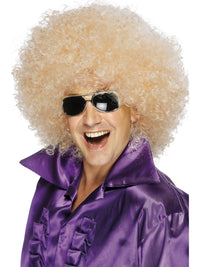 AFRO MEGA-HUGE BLACK WIG, ADULT - Black - Side