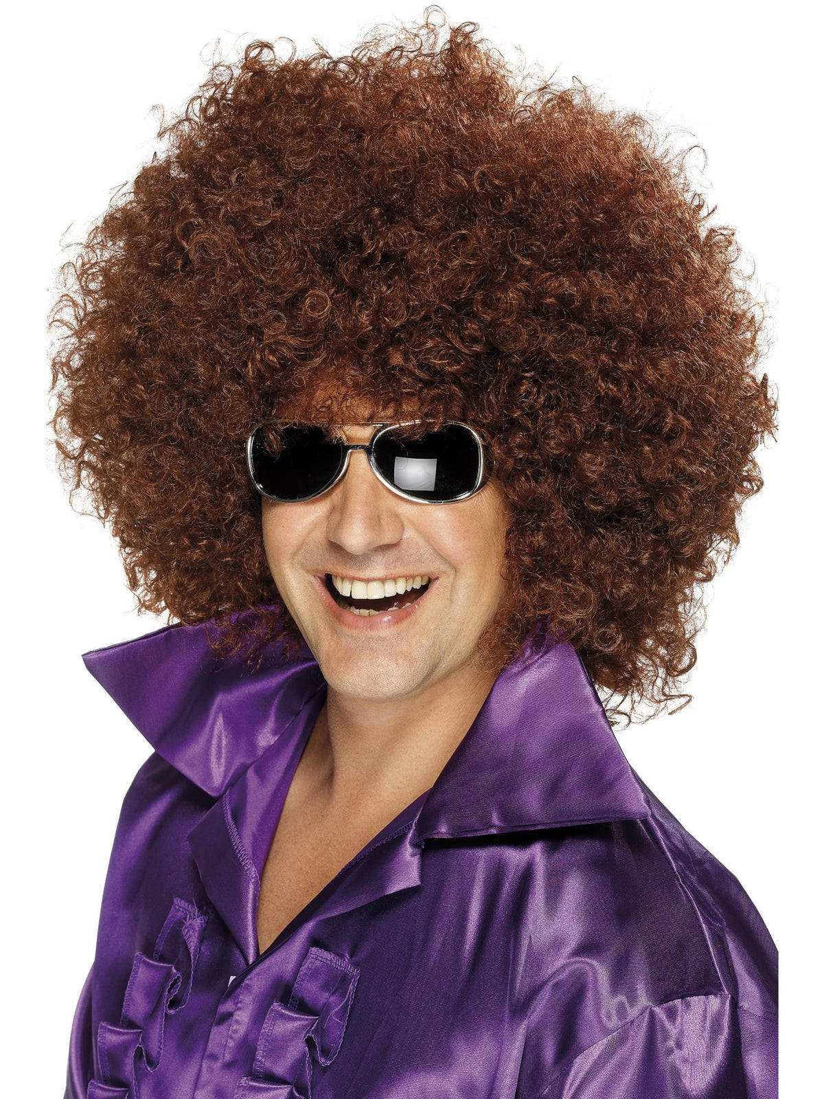 AFRO MEGA-HUGE BLACK WIG, ADULT - Black - Packaging