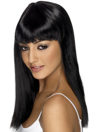 GLAMOURAMA WIG, ADULT - Brown - Side
