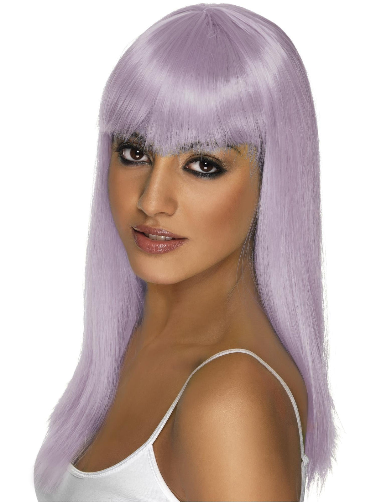 GLAMOURAMA WIG, ADULT - Neon Pink