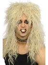 HARD ROCKER WIG, ADULT - Blonde & Black - Front