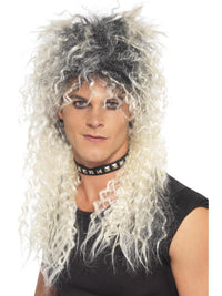 HARD ROCKER WIG, ADULT - Blonde - Side