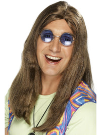 NEIL HIPPY WIG, ADULT - Brown - Front