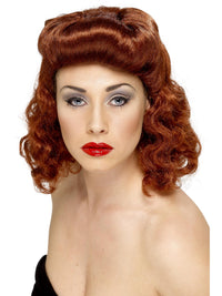 PIN UP GIRL WIG, ADULT - Back