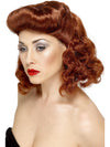 PIN UP GIRL WIG, ADULT - Front