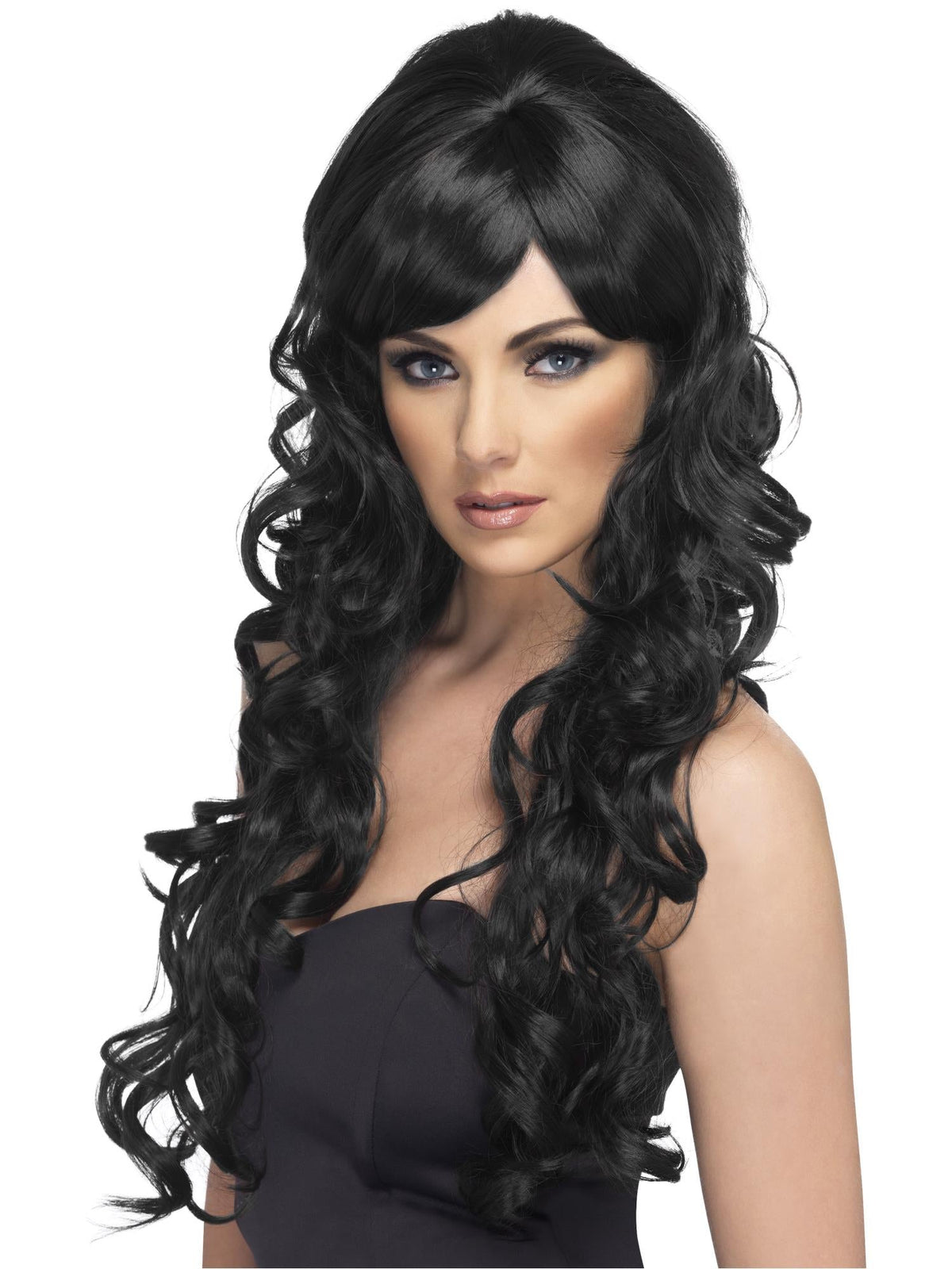 POP STARLET WIG, ADULT - Black - Back