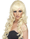 POP STARLET WIG, ADULT - Black - Front