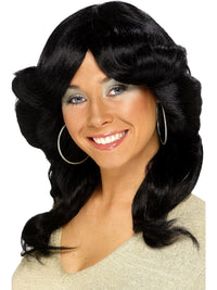 70S FLICK WIG, ADULT - Blonde - Back