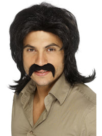 70S BROWN RETRO WIG, ADULT - Back