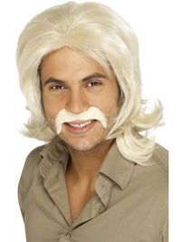 70S BROWN RETRO WIG, ADULT - Side