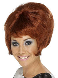 60S SHORT BEEHIVE WIG - Black - Side