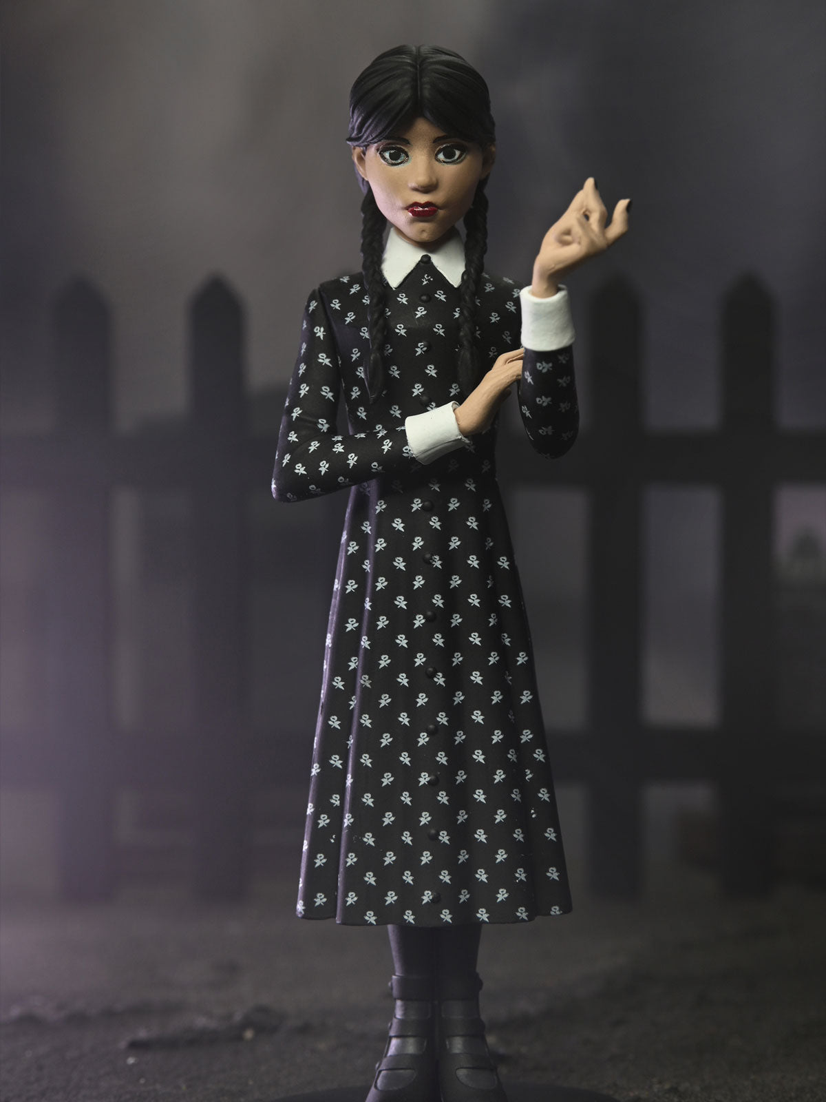 WEDNESDAY ADDAMS CLASSIC DRESS - TOONY TERRORS 6" SCALE ACTION FIGURE - Side