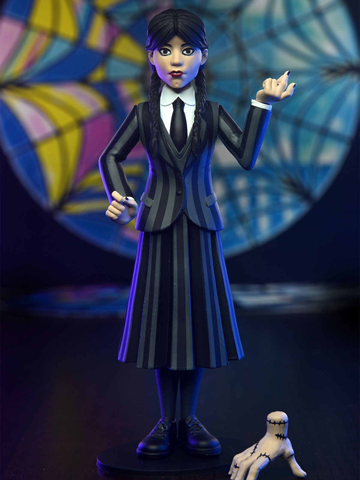 WEDNESDAY ADDAMS - NEVERMORE TOONY TERRORS 6" SCALE ACTION FIGURE - Back