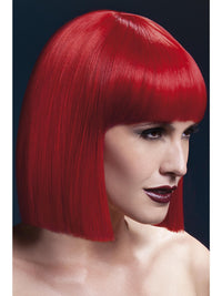 FEVER LOLA WIG, ADULT - Neon Lime