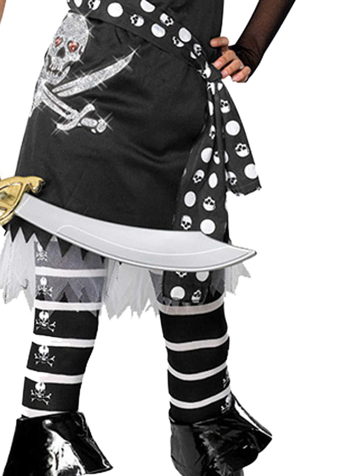 SCARLET PIRATE COSTUME, TEEN - Back