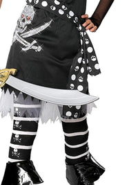 SCARLET PIRATE COSTUME, TEEN - Back