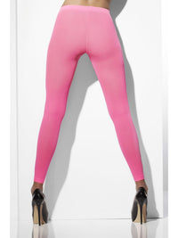FOOTLESS TIGHTS - NEON PINK, ADULT - Front