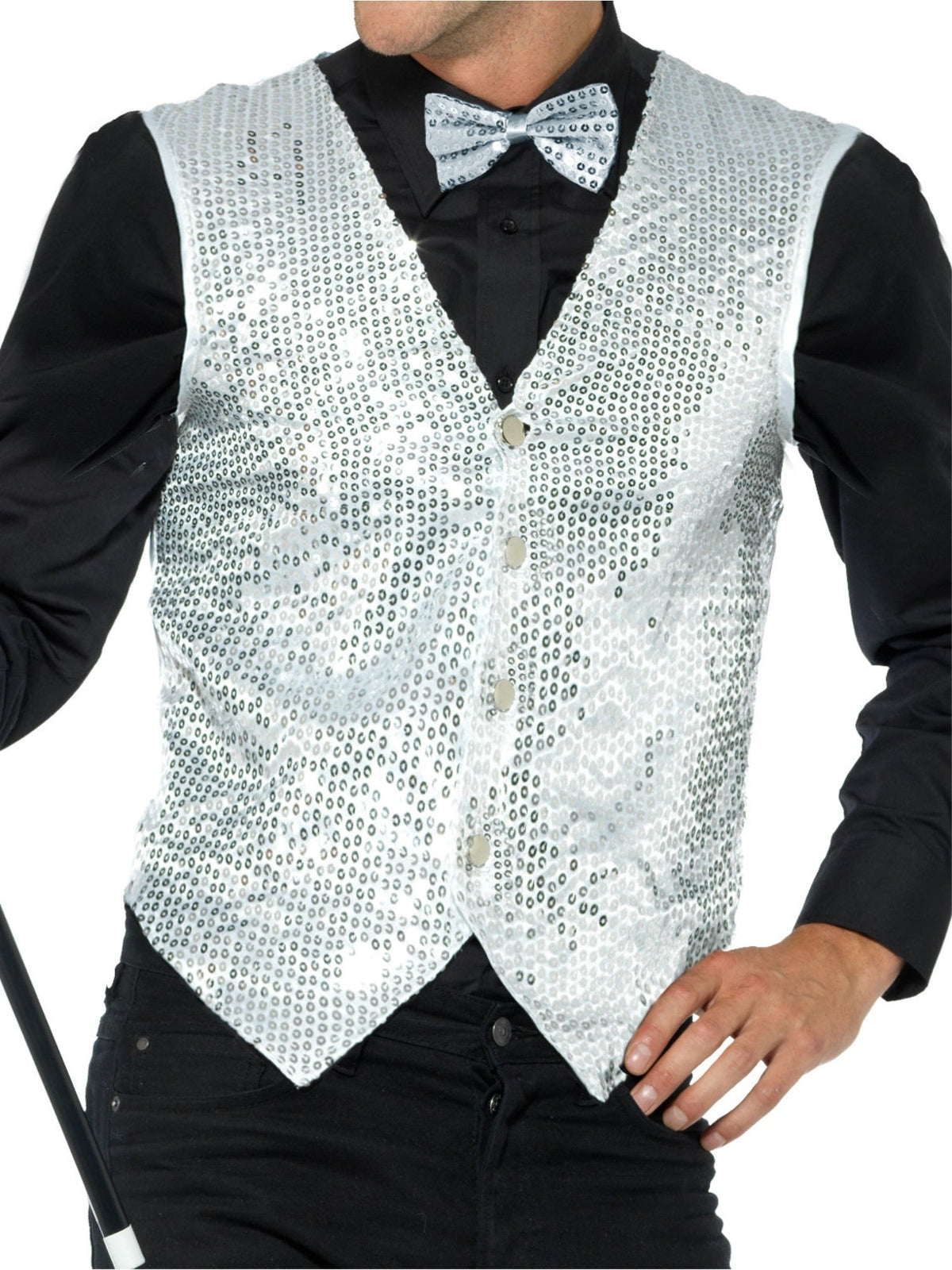 WAISTCOAT - SILVER SEQUIN, ADULT - Packaging